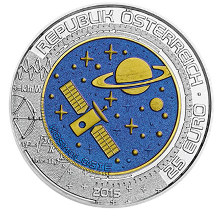 Autriche 25 € Niob Cosmologie 2015