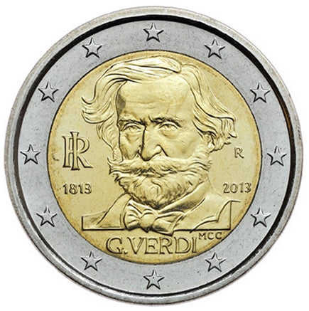 Italie 2€ Verdi 2013
