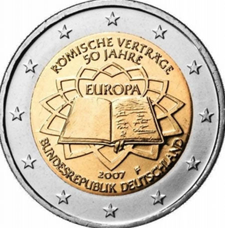 Allemagne 2€ Traité de Rome 2007 (5 lettres)