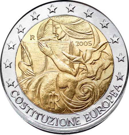 Italie 2€ Constitution européenne 2005