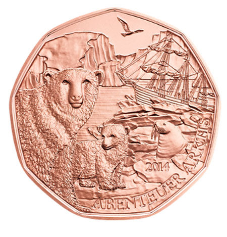 Autriche 5 € Arctic Adventure 2014
