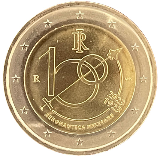 Italie 2€ 100 ans de l'armée de l'air 2023