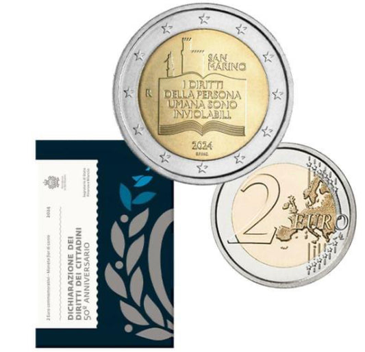 Saint-Marin 2€ Droits de l'Homme 2024