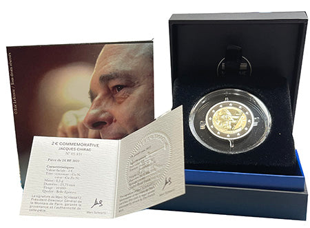 France 2€ Jacques Chirac 2022 Belle Épreuve