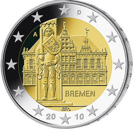 Allemagne 2€ Marché de Brême 2010