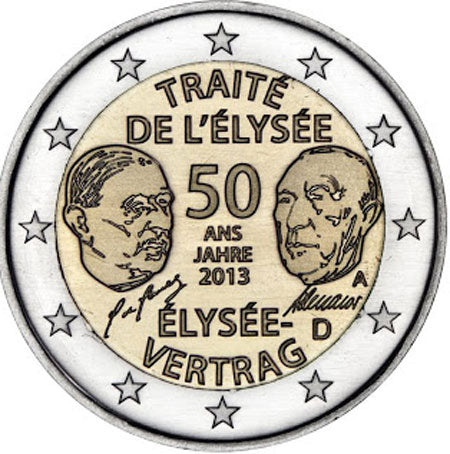 Allemagne 2€ Traité d'Élisée 2013