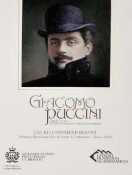 Saint-Marin 2€ Bnc Giacomo Puccini 2014